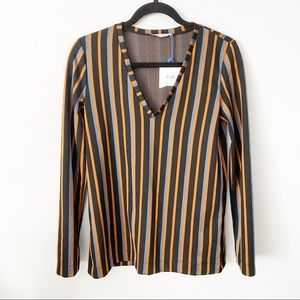 ZARA Trafaluc collection striped long sleeve top